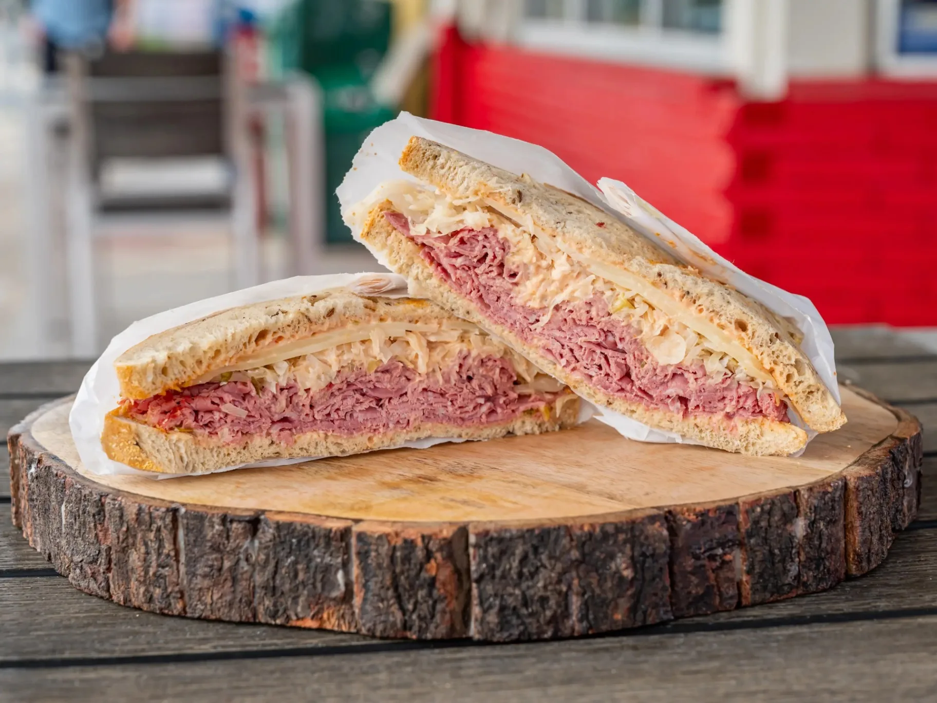 Redwood Reuben Sandwich with Potato Salad