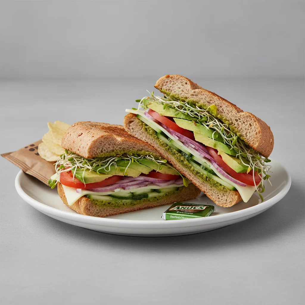 California Veggie Sandwich with Chips California Veggie Sandwich with Chips