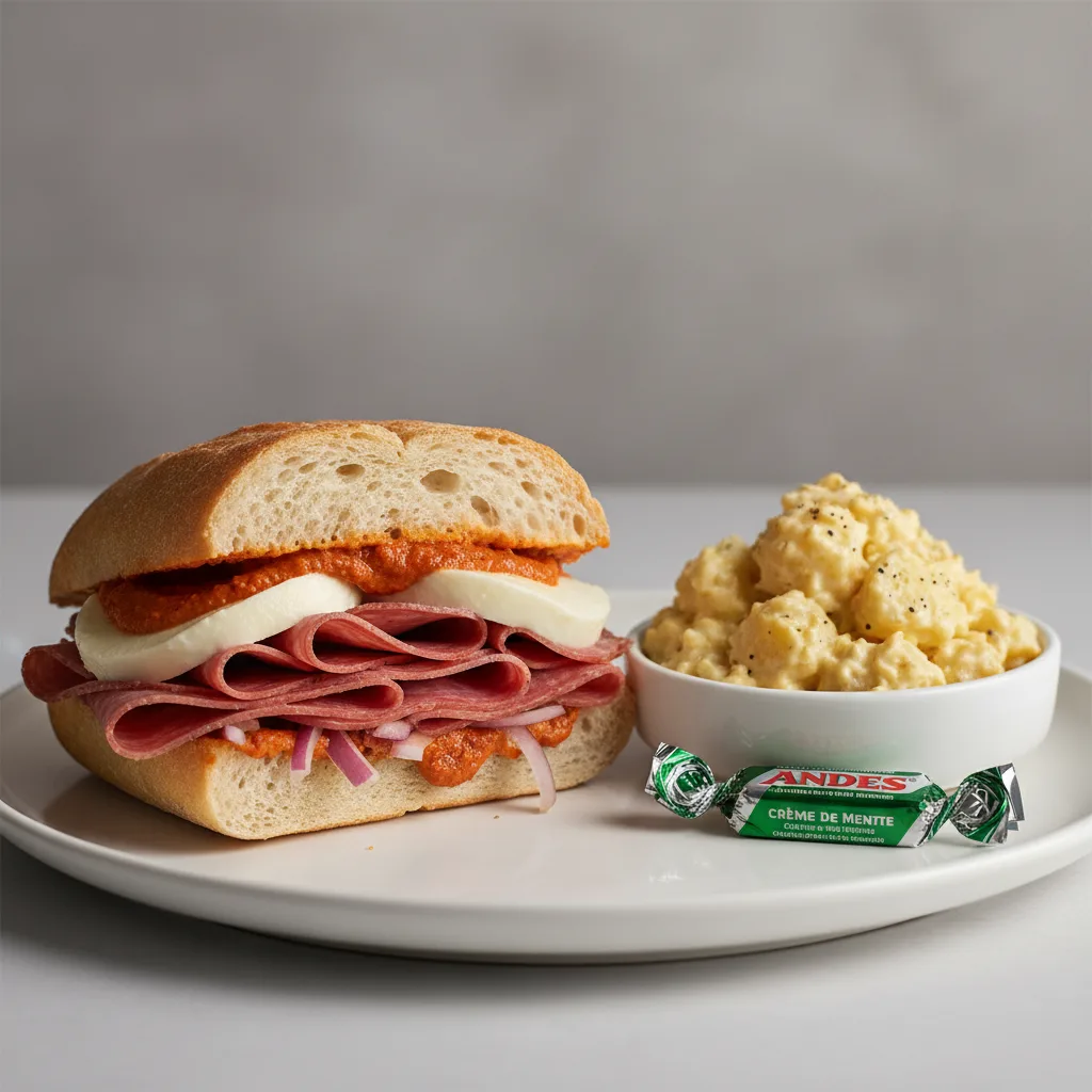 The Hot Capo Sandwich with Potato Salad The Hot Capo Sandwich with Potato Salad