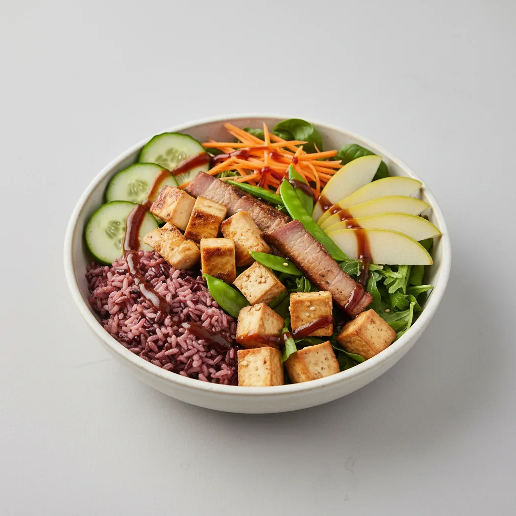 Nut-Free Protein Combo 50-50 Bowl with Tamarind Sauce (No Cashews)