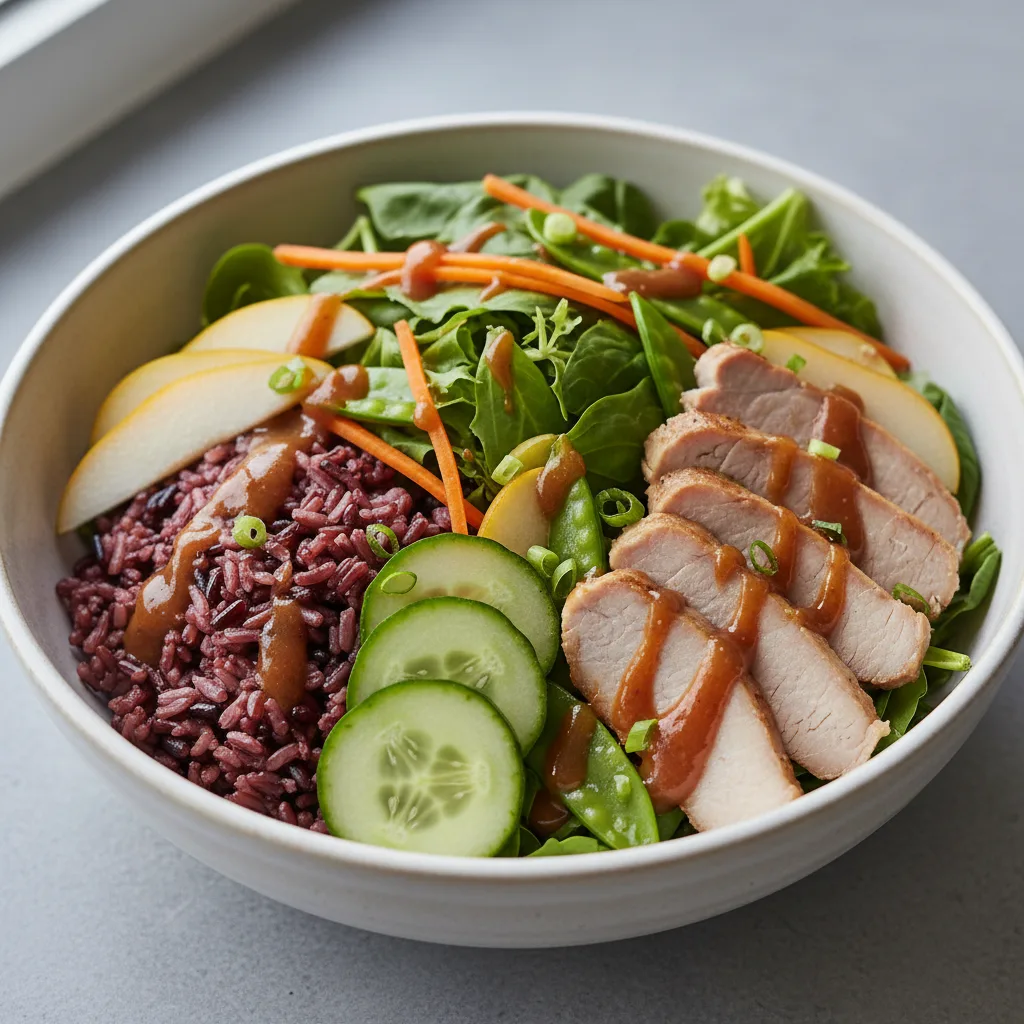 Nut-Free Pork Shoulder 50-50 Bowl with Tamarind Sauce (No Cashews) Nut-Free Pork Shoulder 50-50 Bowl with Tamarind Sauce (No Cashews)