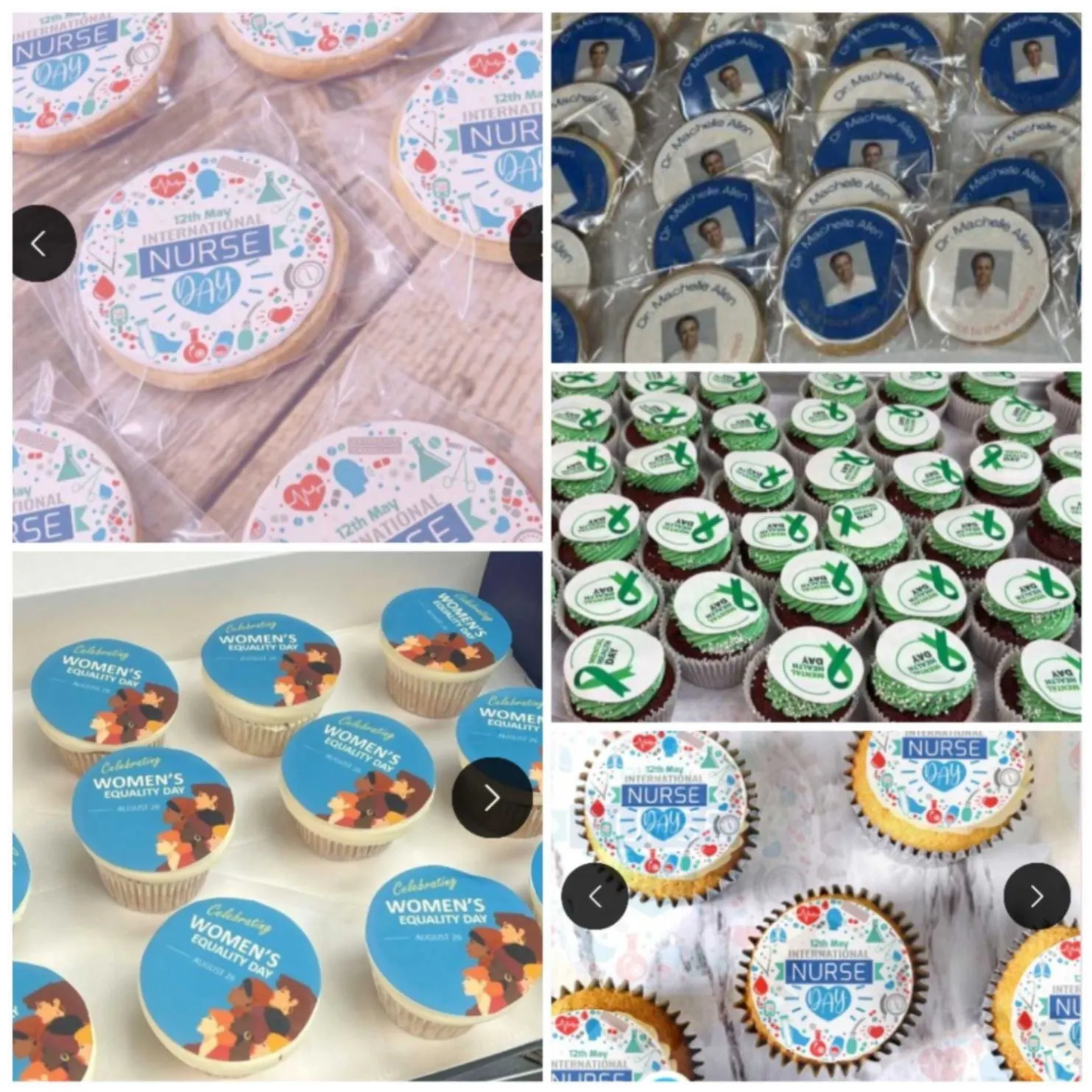 Custom Logo Cupcakes
