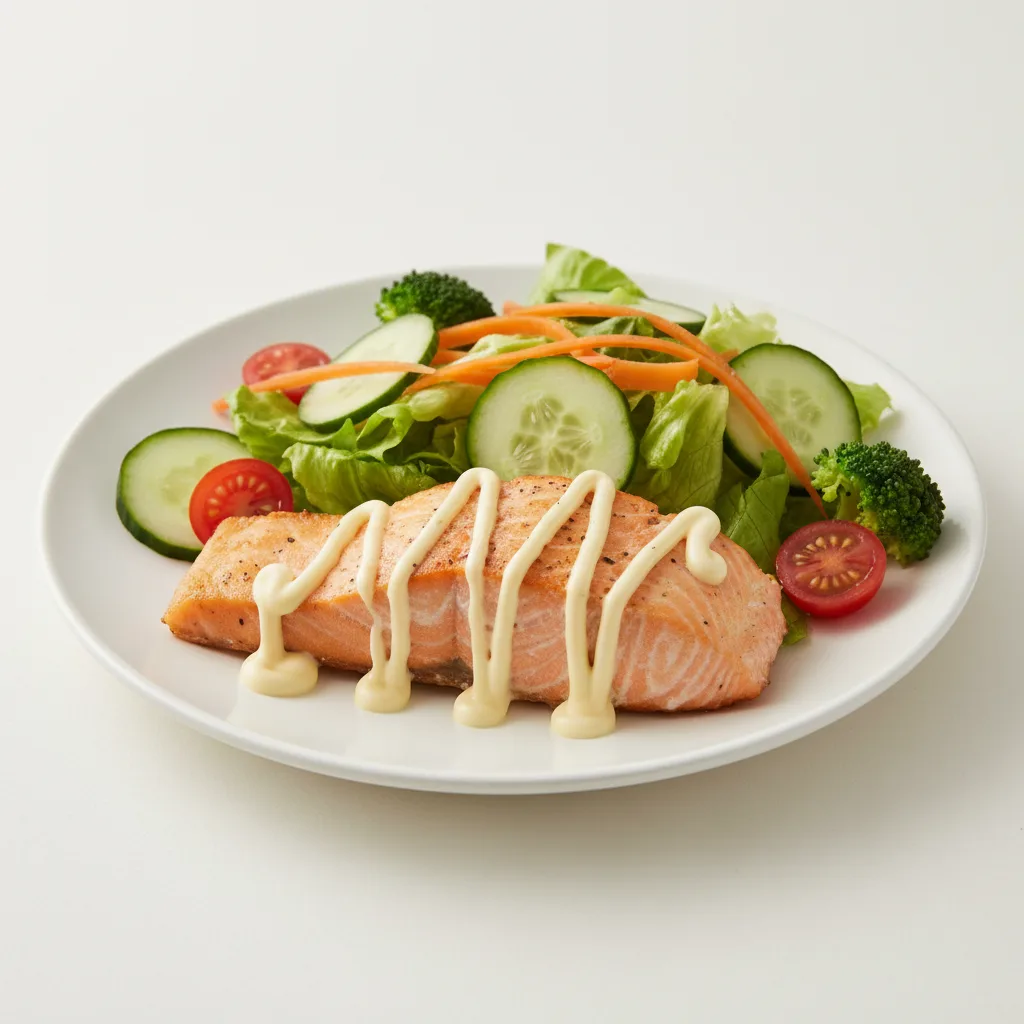 Baked Salmon Salad