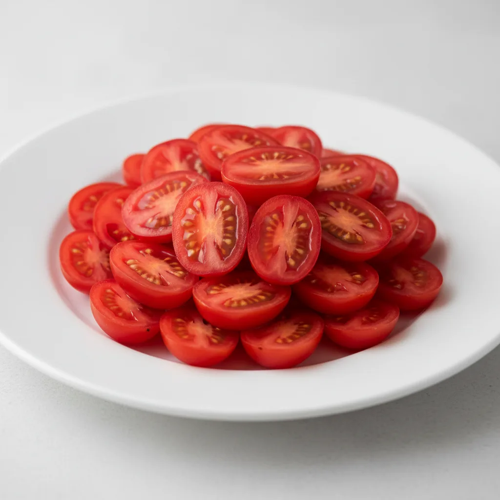 Sliced Grape Tomatoes Sliced Grape Tomatoes