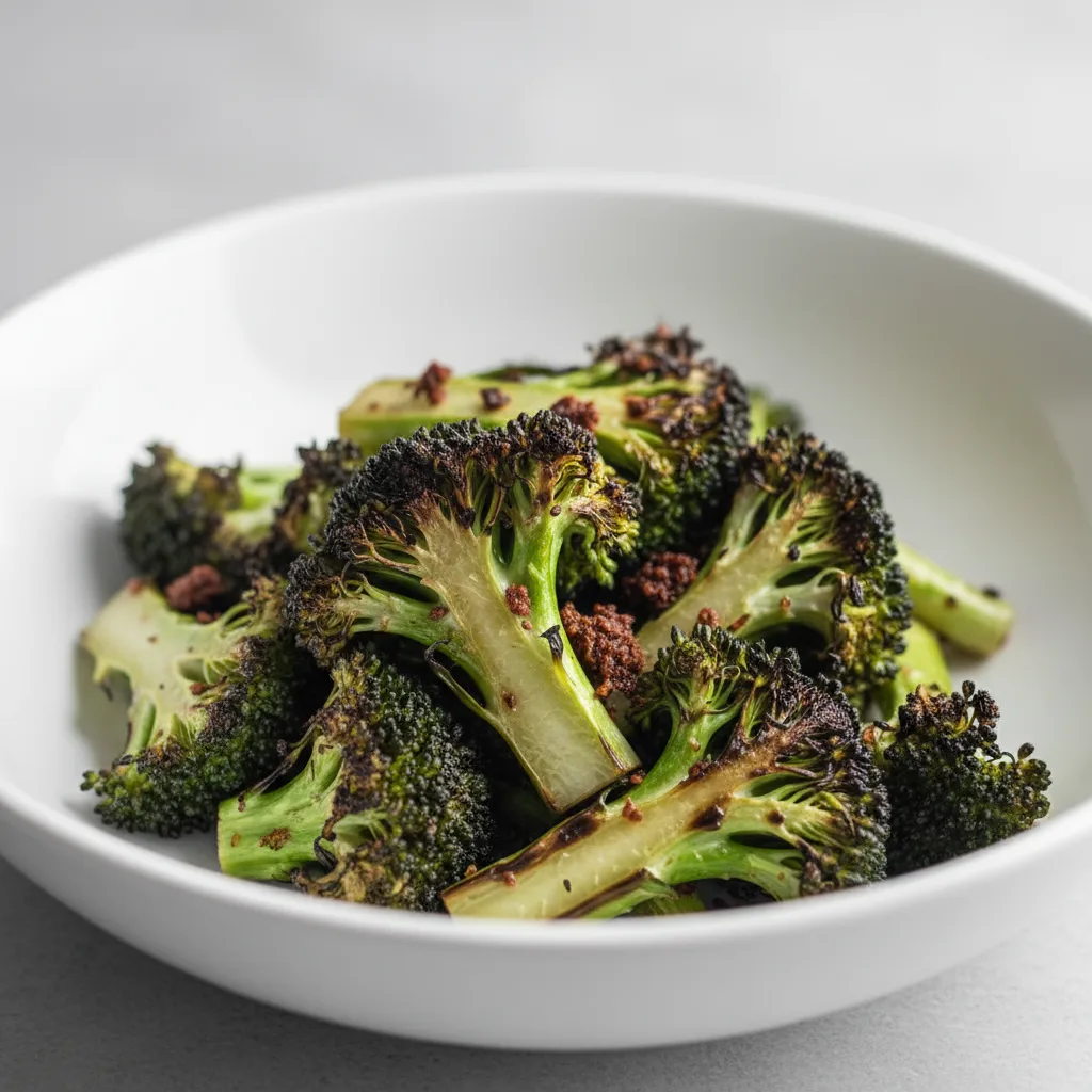 Charred Broccoli Florets Charred Broccoli Florets