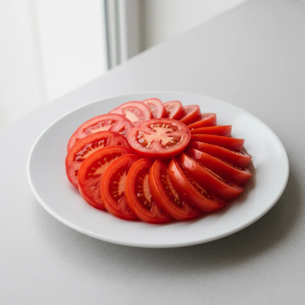 Sliced tomatoes Sliced tomatoes
