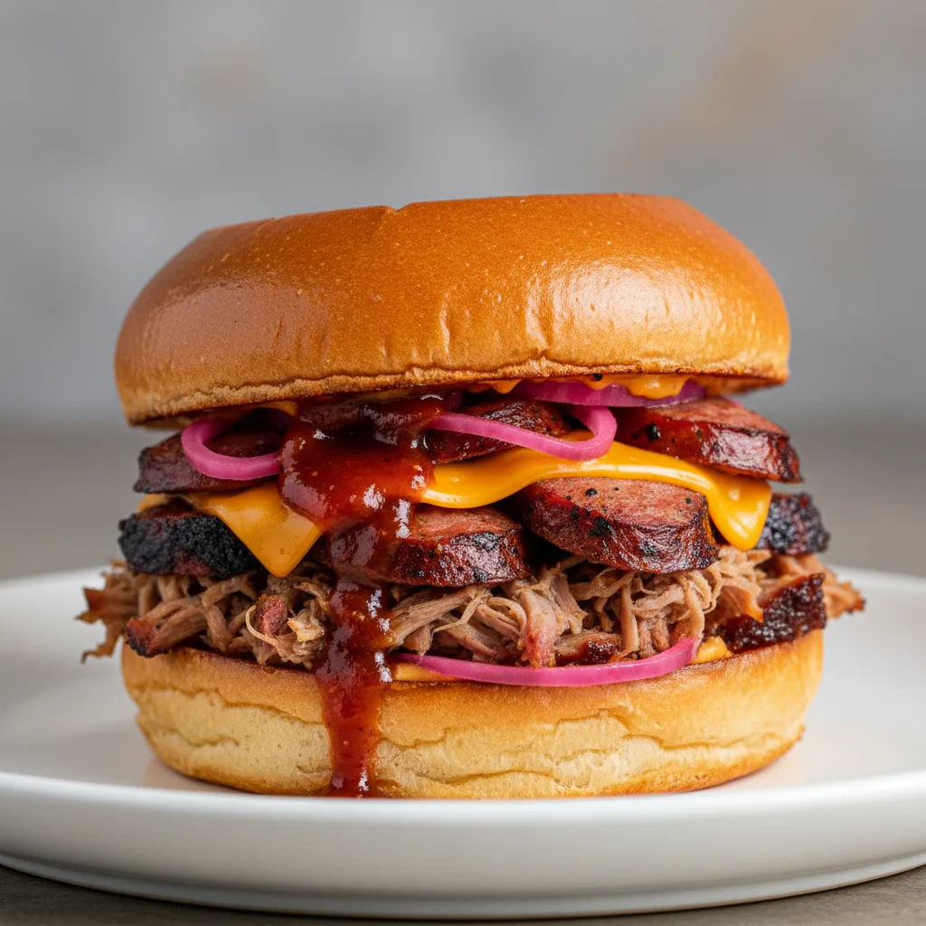 Smoked Pulled Pork Sandwich Smoked Pulled Pork Sandwich