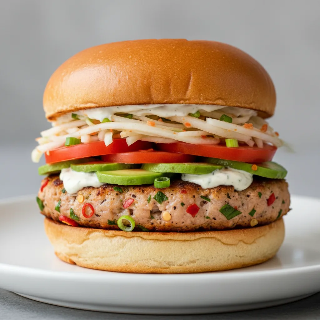 Zesty Shrimp Burger Zesty Shrimp Burger