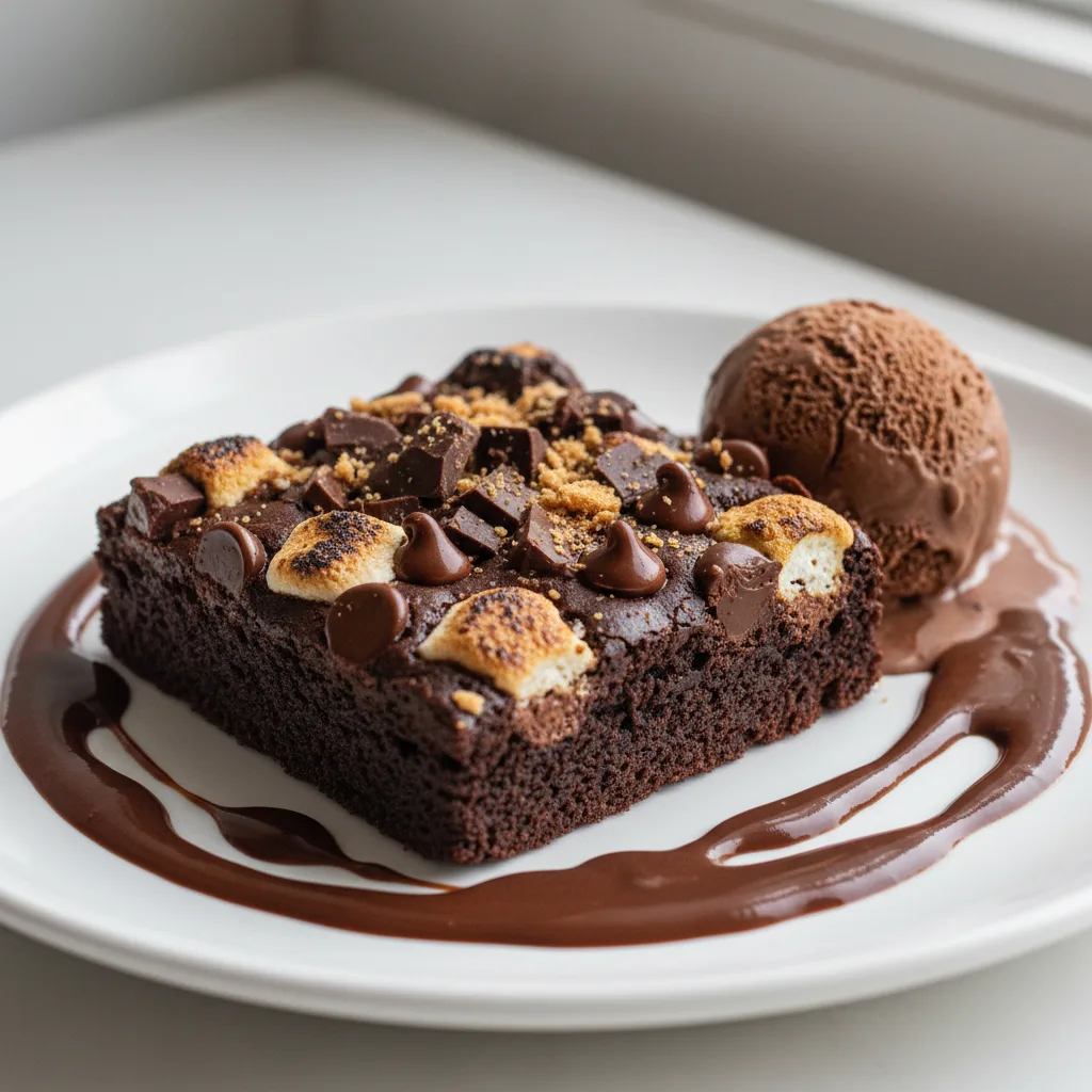 Fabulous Chocolate Chunk S’mores Brownie Fabulous Chocolate Chunk S’mores Brownie
