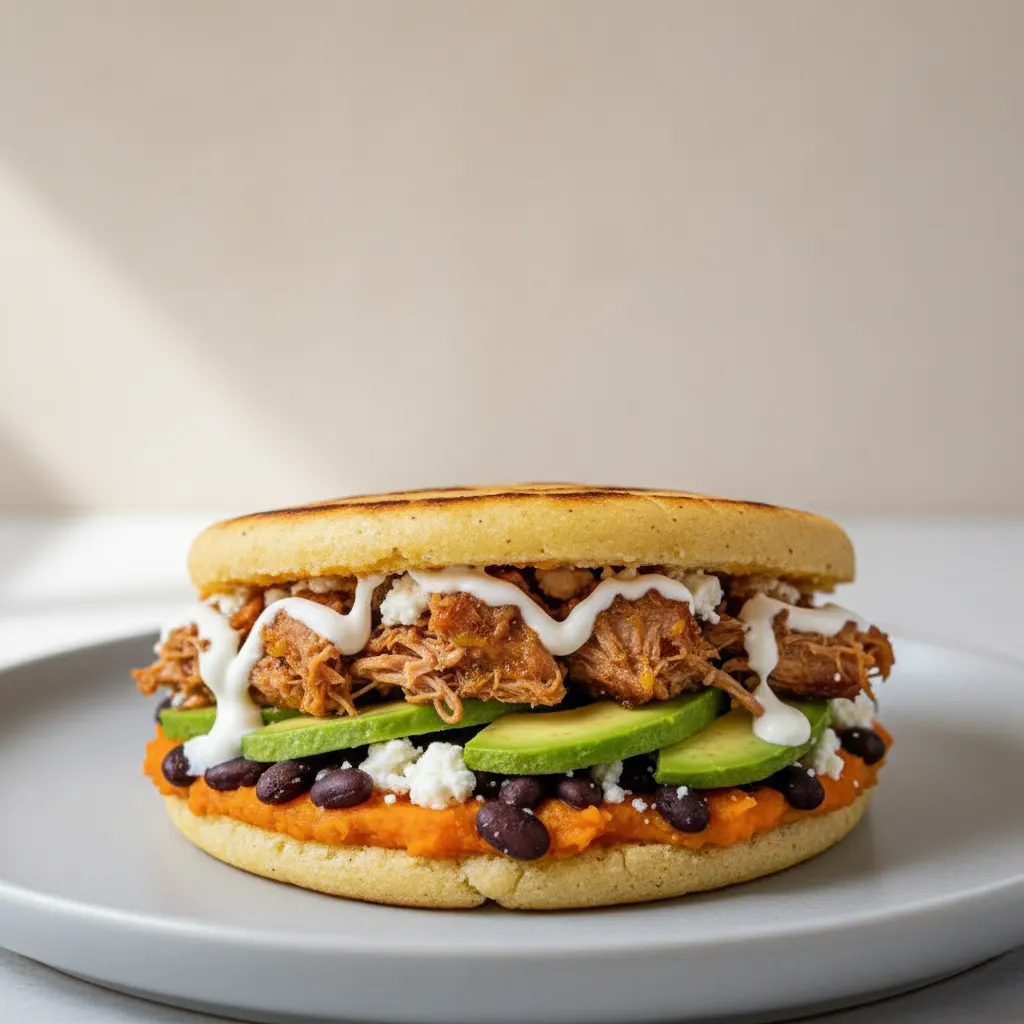 Arepa La Reina with Mojo Pork Arepa La Reina with Mojo Pork