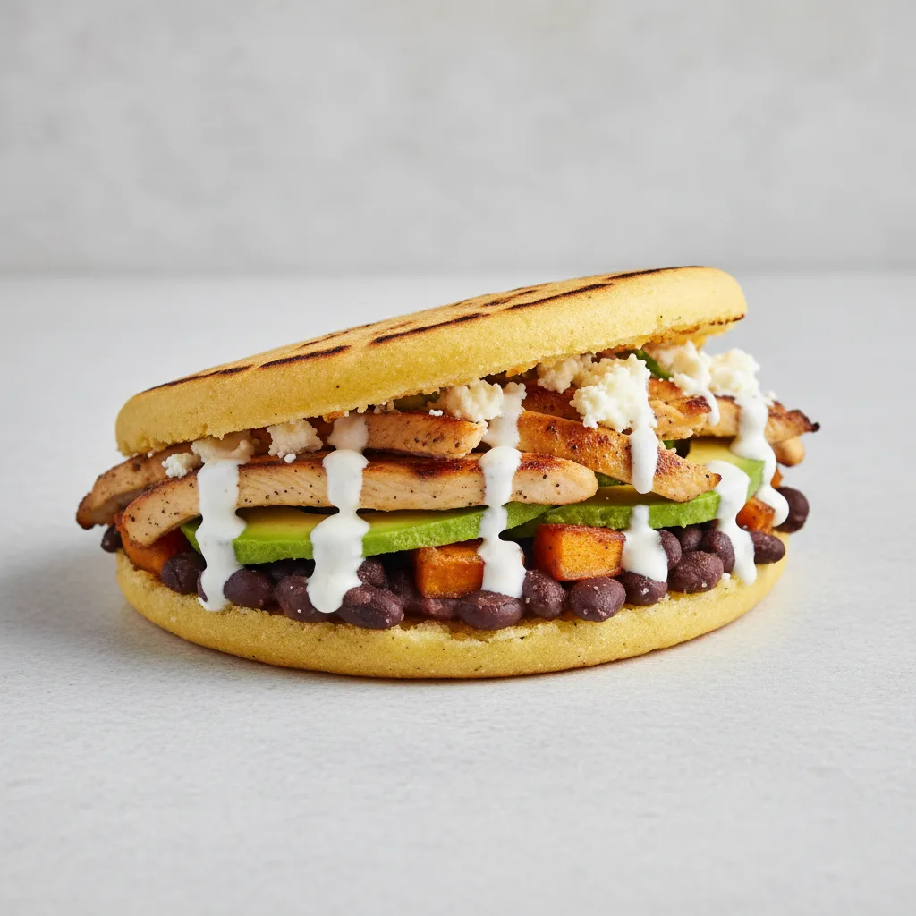 Arepa La Reina with Grilled Chicken Arepa La Reina with Grilled Chicken