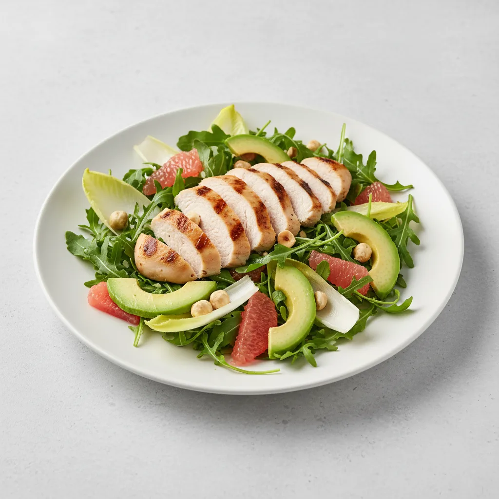 Arugula and Endive Salad with Chicken Arugula and Endive Salad with Chicken