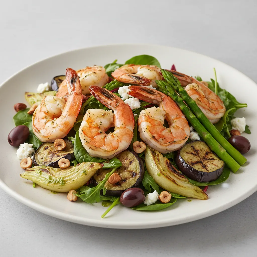 Pesto Grilled Jumbo Shrimp Salad Pesto Grilled Jumbo Shrimp Salad