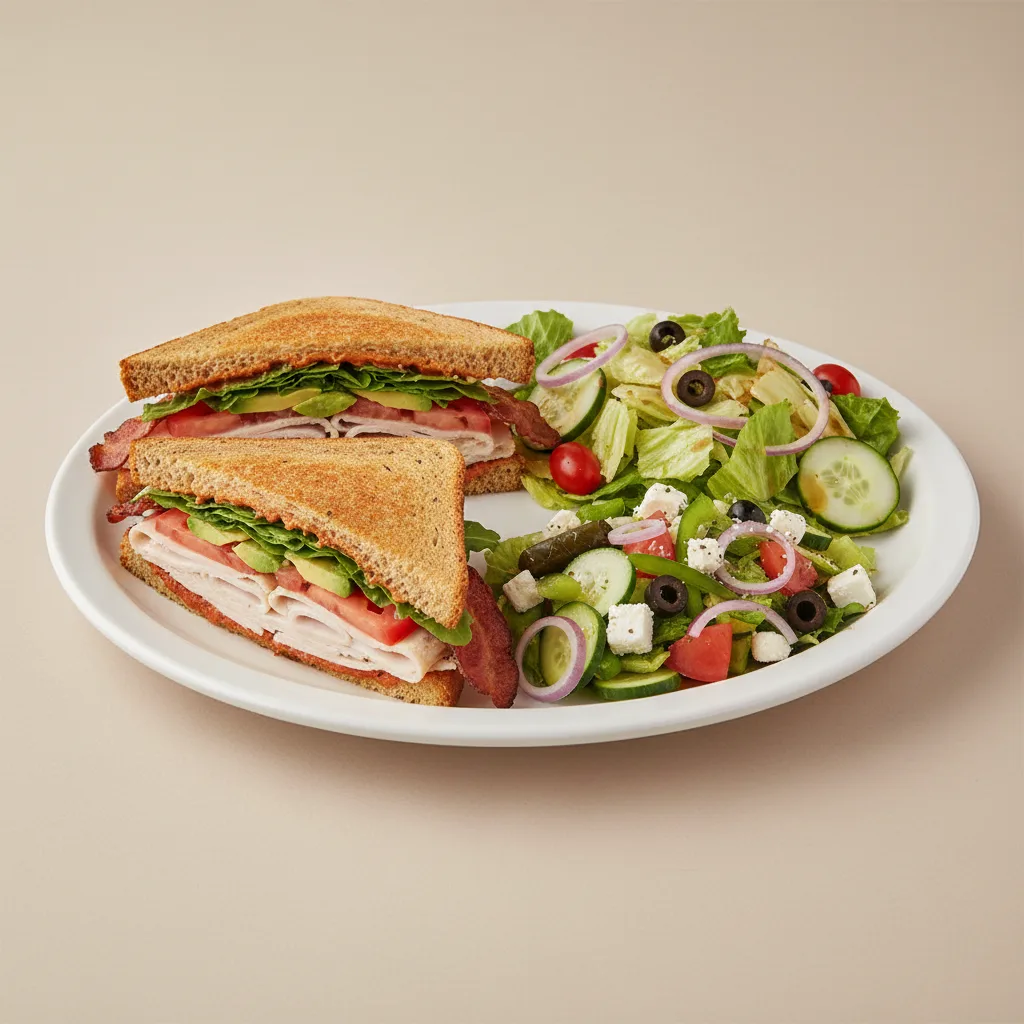Gluten-Free Turkey BLT Sandwich with Chef Salad Gluten-Free Turkey BLT Sandwich with Chef Salad