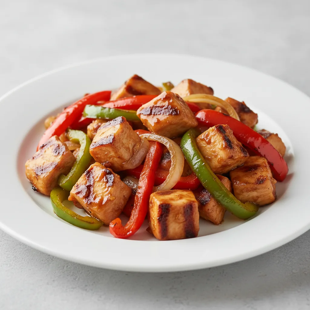 Bourbon Chicken and Peppers Bourbon Chicken and Peppers