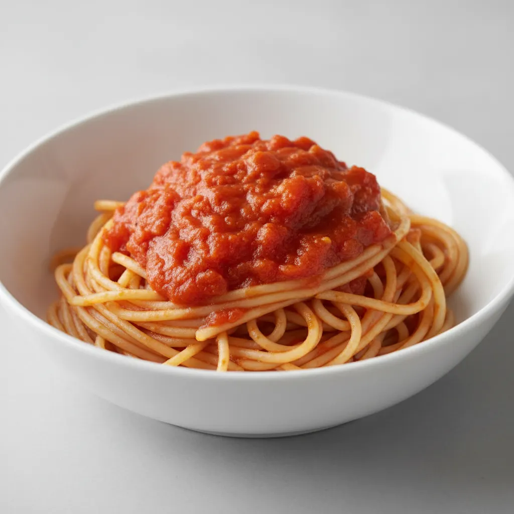 Pasta Marinara with Spaghetti Pasta Marinara with Spaghetti