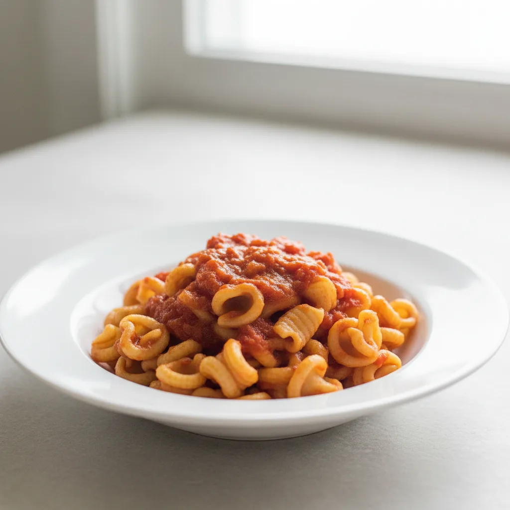 Pasta Marinara with Trottole Pasta Marinara with Trottole
