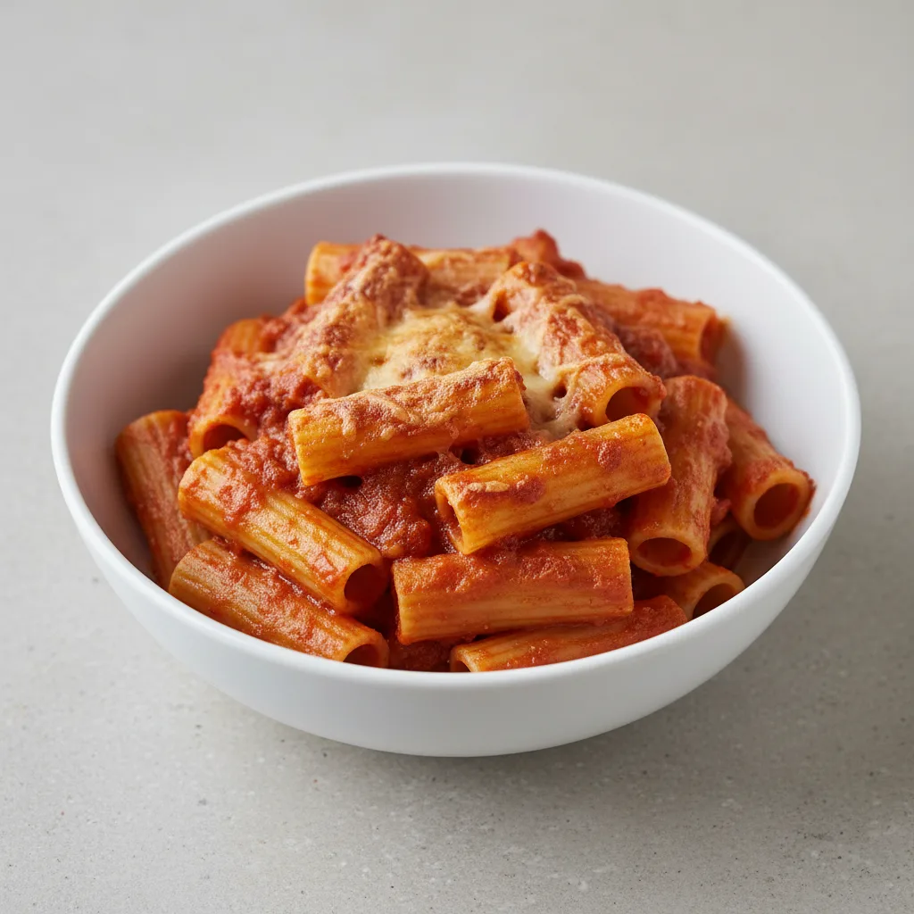 Baked Pasta Marinara with Rigatoni Baked Pasta Marinara with Rigatoni