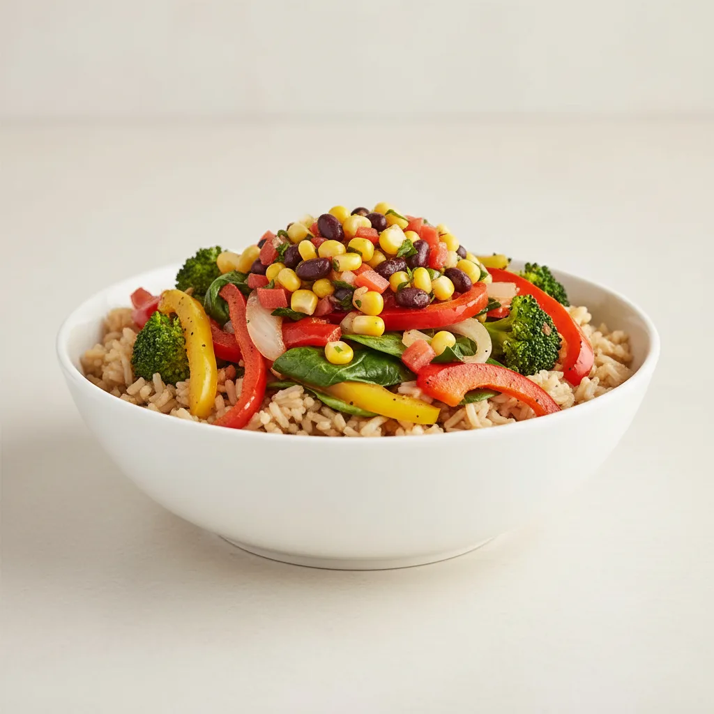 Veggie Brown Rice Bowl Veggie Brown Rice Bowl