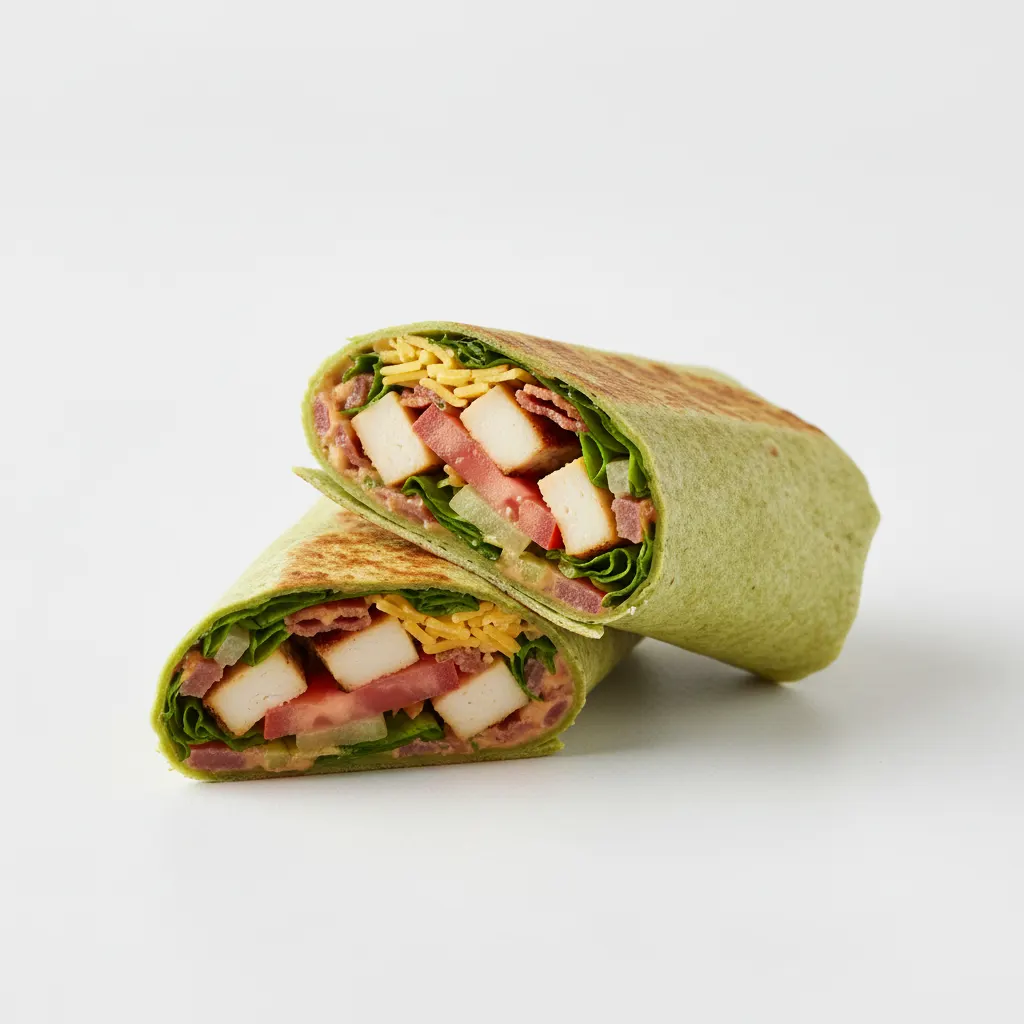 Chipotle Chicken in Spinach Wrap Chipotle Chicken in Spinach Wrap