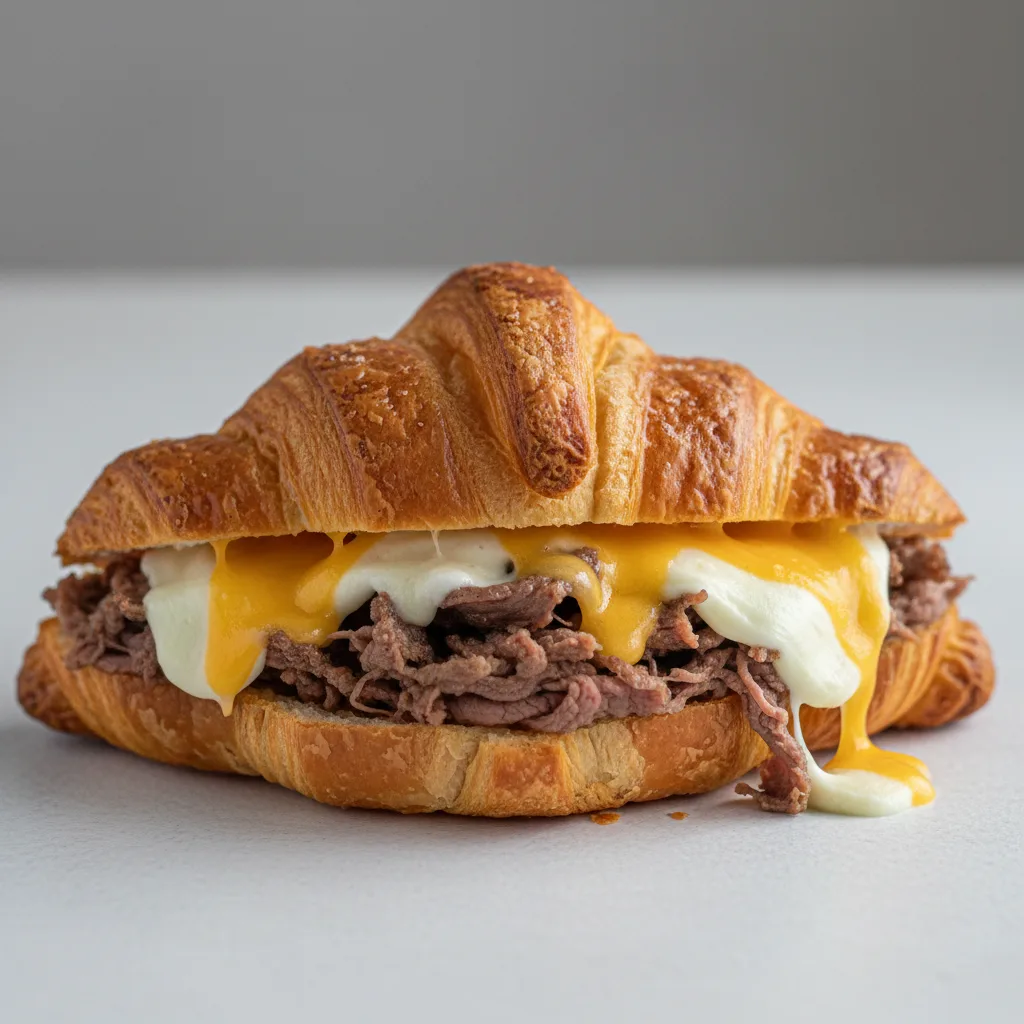 Beef and Cheddar Croissant Beef and Cheddar Croissant