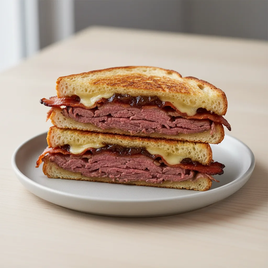 Roast Beef, Bacon and Onion Panini Roast Beef, Bacon and Onion Panini