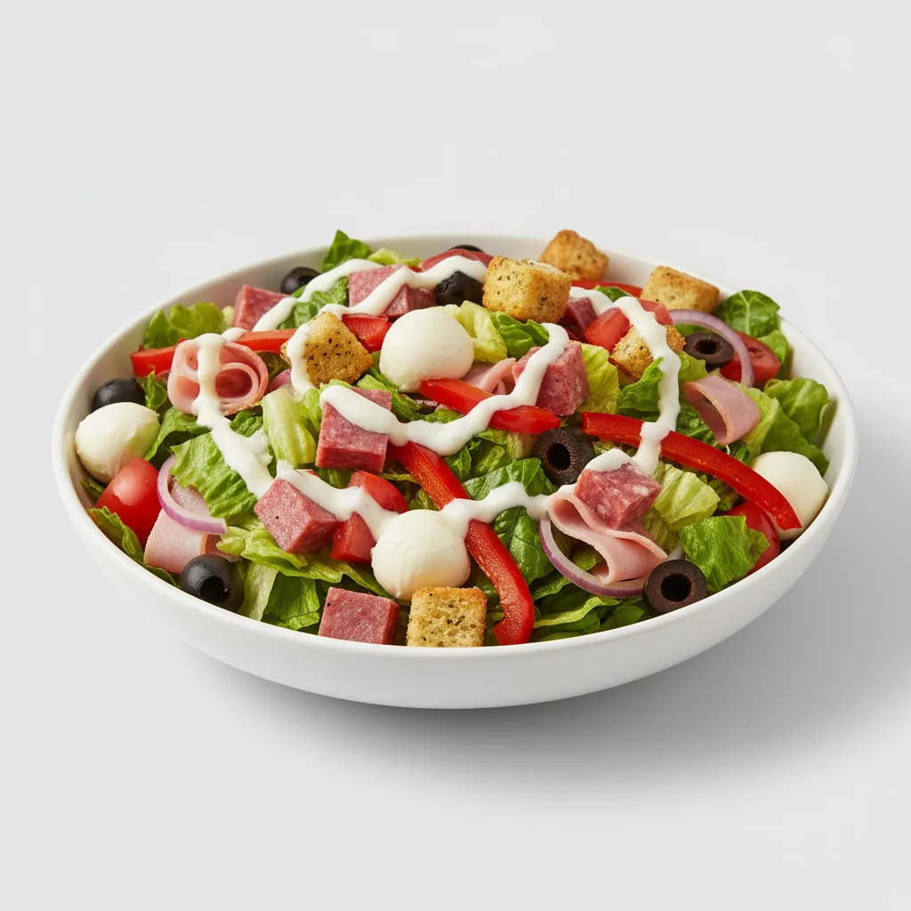 Italian Chopped Salad with Ranch Dressing Italian Chopped Salad with Ranch Dressing