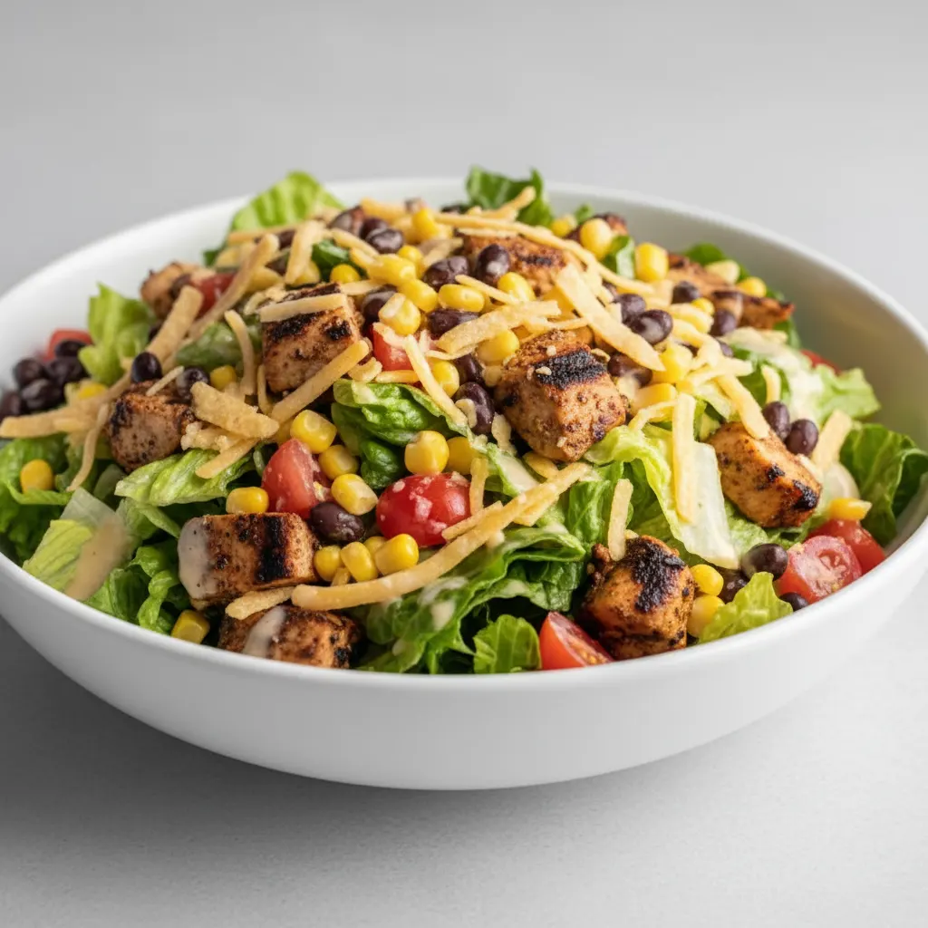 Southwest Blackened Chicken Salad with House Italian Dressing Southwest Blackened Chicken Salad with House Italian Dressing