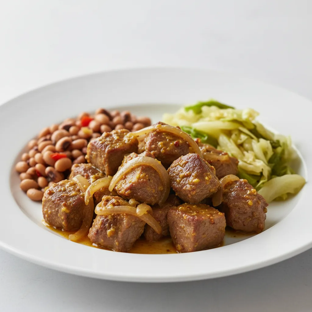 Yassa Lamb with Cabbage and Black-Eyed Peas Yassa Lamb with Cabbage and Black-Eyed Peas