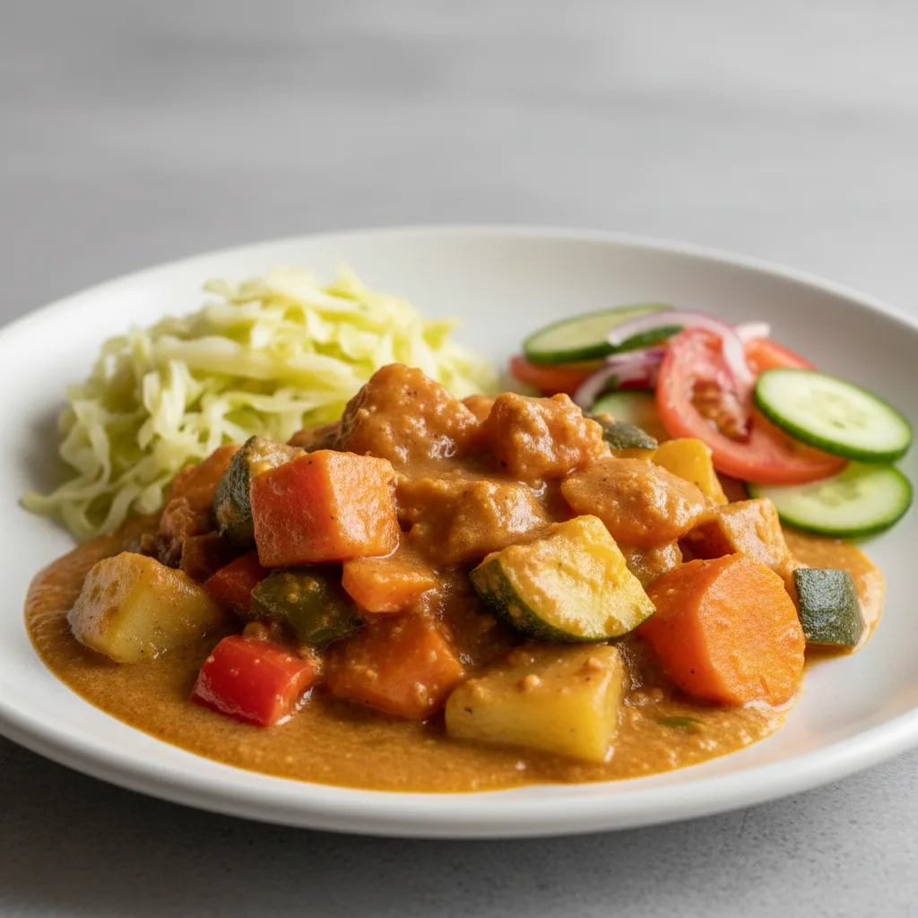 Vegetable Mafe with Cabbage and Senegalese Salad Vegetable Mafe with Cabbage and Senegalese Salad