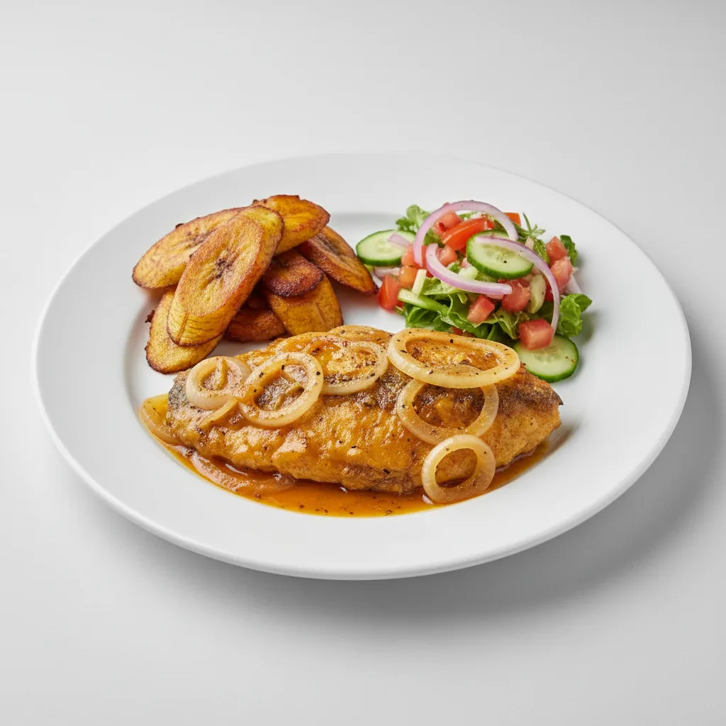 Yassa Tilapia with Plantains and Senegalese Salad Yassa Tilapia with Plantains and Senegalese Salad