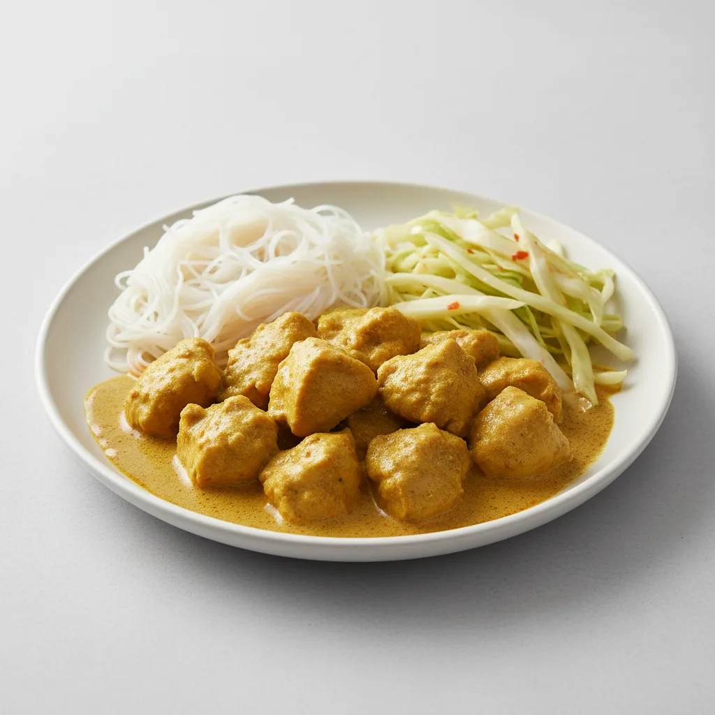 Curry Stew Chicken with Vermicelli and Cabbage Curry Stew Chicken with Vermicelli and Cabbage