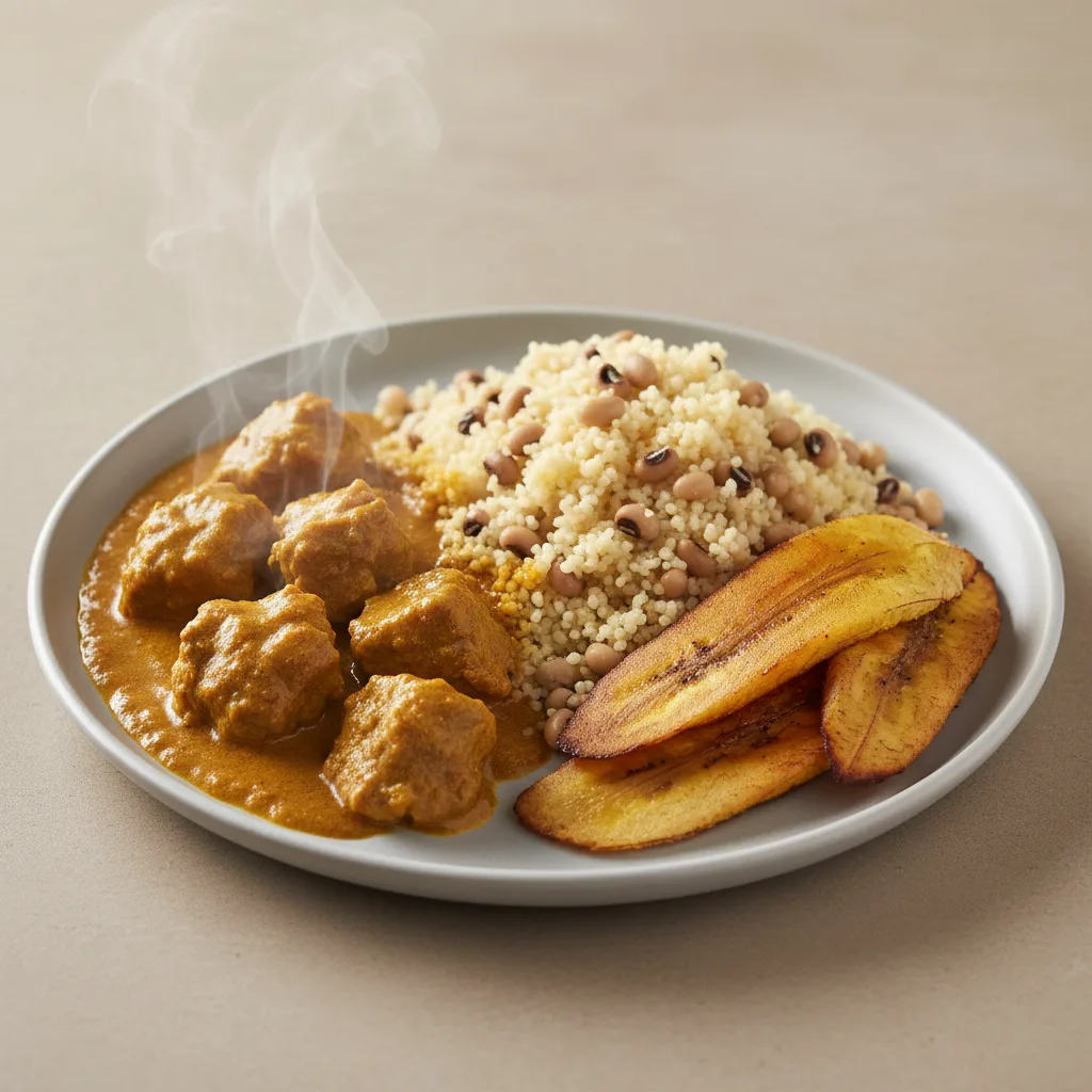 Curry Stew Lamb with Couscous and Black-Eyed Peas Curry Stew Lamb with Couscous and Black-Eyed Peas