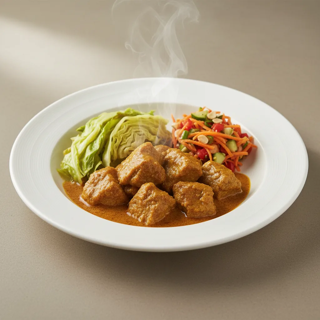 Curry Stew Lamb with Cabbage and Senegalese Salad Curry Stew Lamb with Cabbage and Senegalese Salad