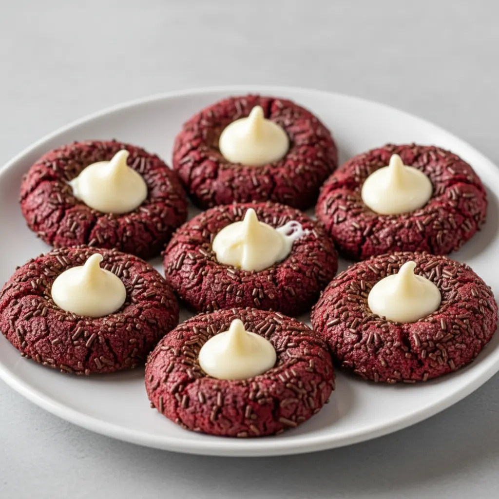 Red Velvet Thumbprints Red Velvet Thumbprints