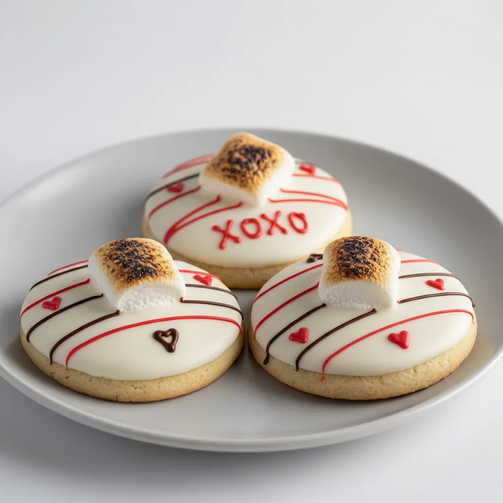 Snowy Valentine Cookies Snowy Valentine Cookies