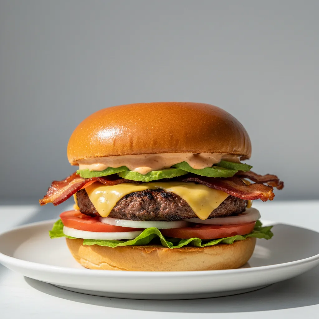 California BLTA Deluxe Burger