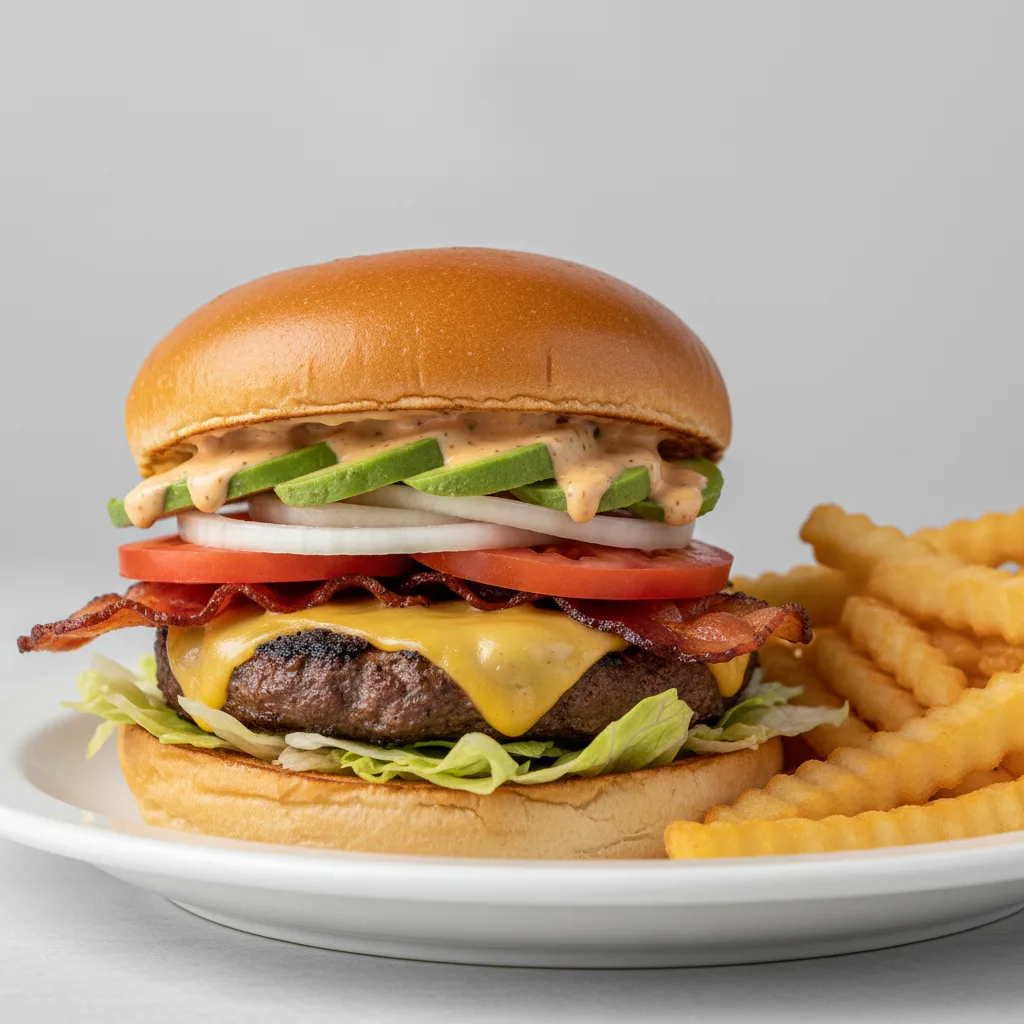California BLTA Deluxe Burger