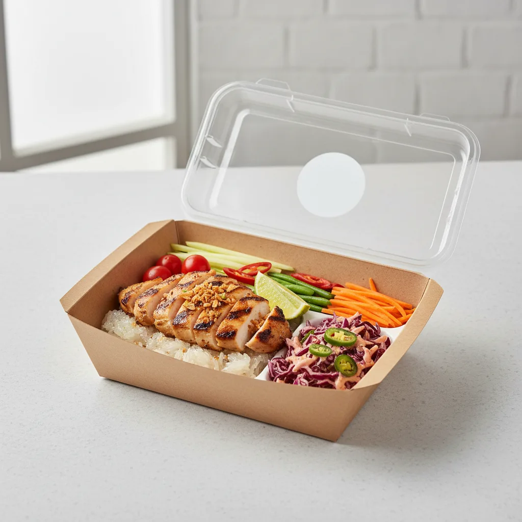 Char Chick Bowl Box with Spicy Slaw Char Chick Bowl Box with Spicy Slaw