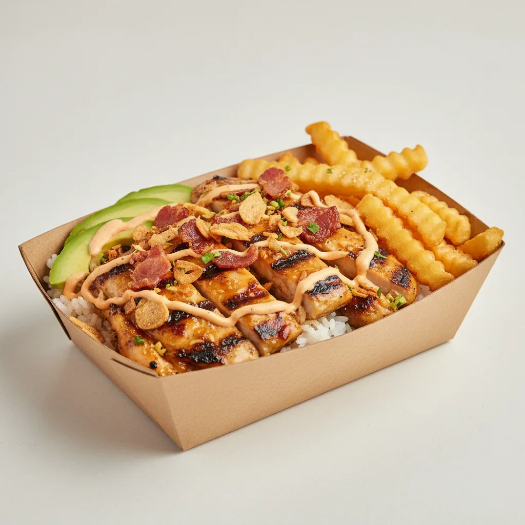 Lemongrass Grilled Chicken Bowl Box with Fries Lemongrass Grilled Chicken Bowl Box with Fries