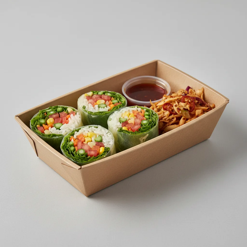 Char Chick Veggie Wrap Box with Spicy Slaw Char Chick Veggie Wrap Box with Spicy Slaw