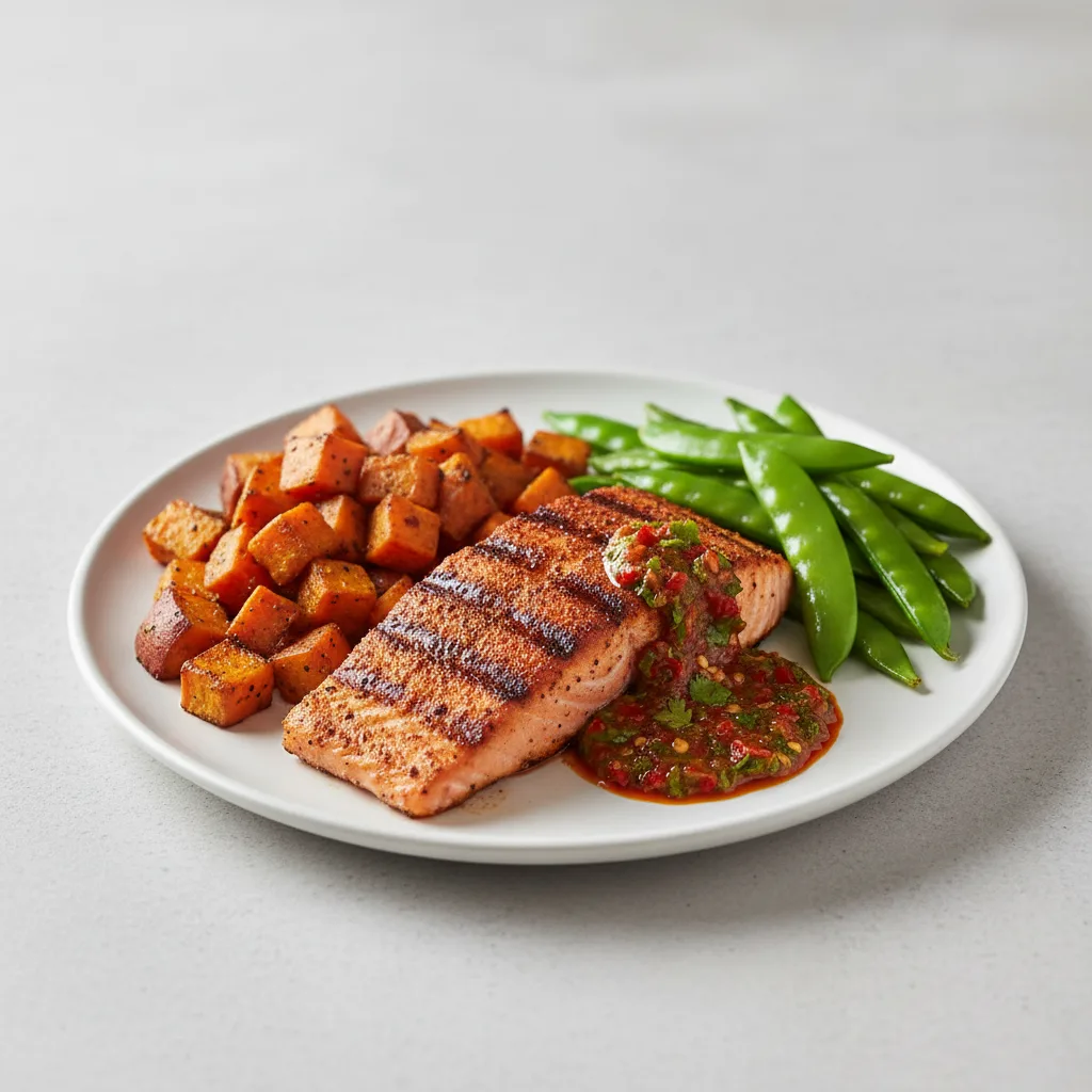 Cajun Grilled Salmon Plate Cajun Grilled Salmon Plate