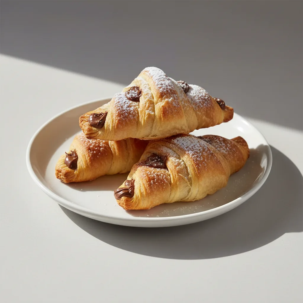 Nutella Stuffed Croissants Nutella Stuffed Croissants