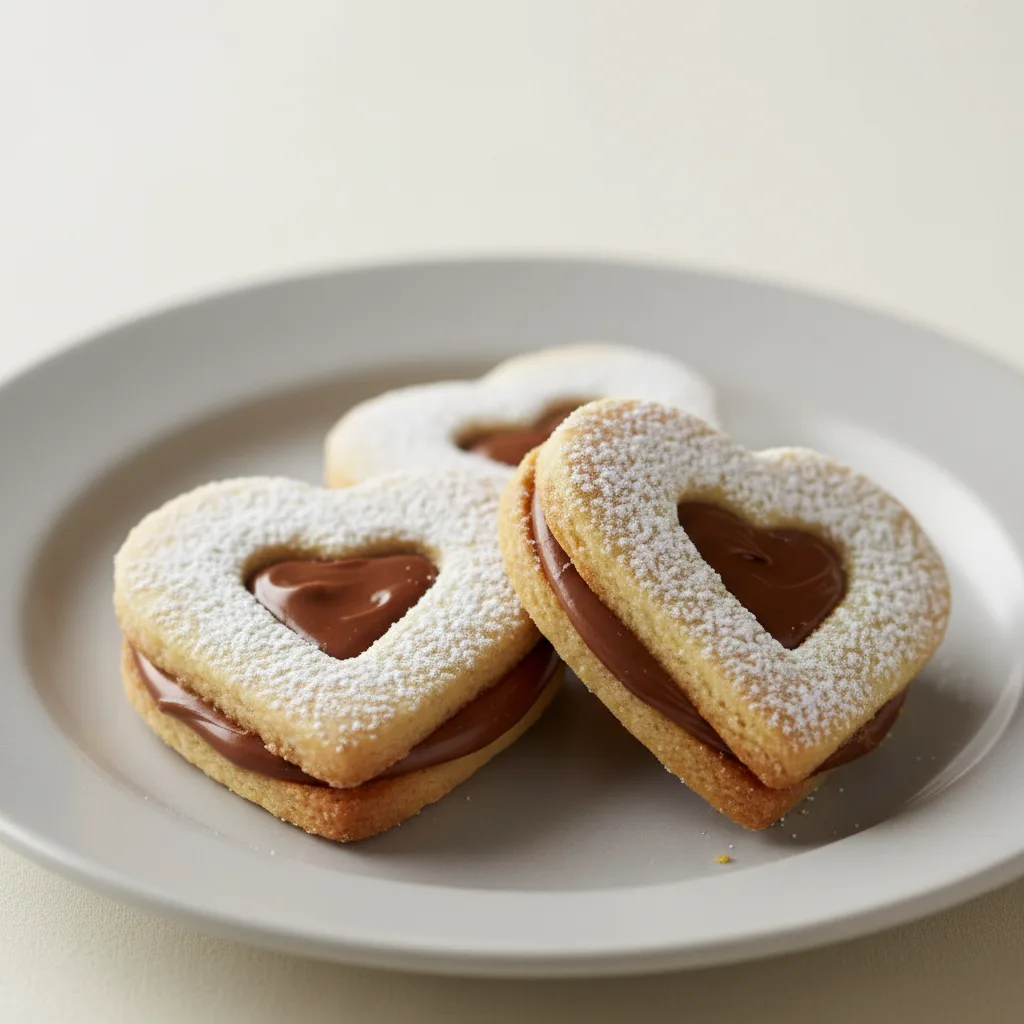 Heart Linzer Tart Cookies Heart Linzer Tart Cookies