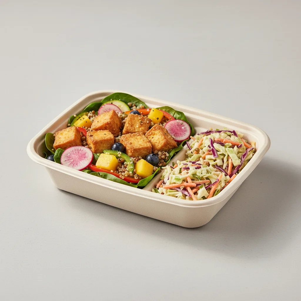 Tofu Seasonal Protein Bowl & Superfine Slaw Tofu Seasonal Protein Bowl & Superfine Slaw