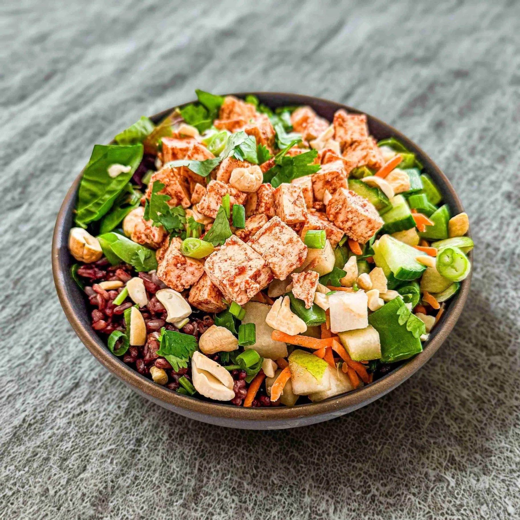 (V) Organic Tofu 50-50 Bowl with Tamarind Sauce