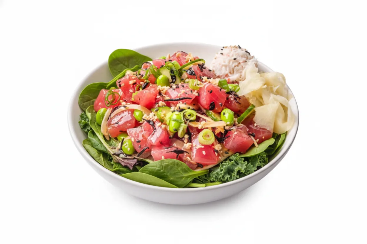 Large Umami Ahi over Salad
