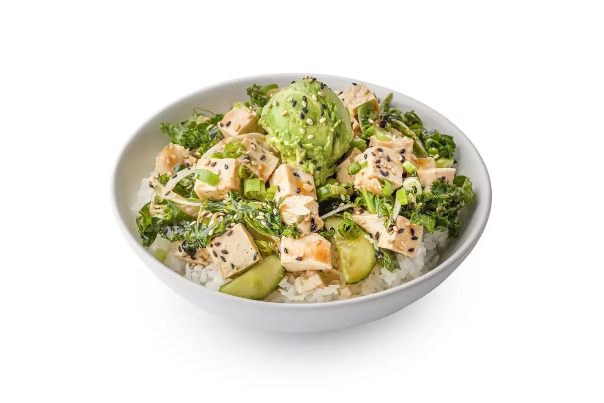 Large Sweet Shoyu Tofu (v) over White Rice (PICK UP on the 6th FLoor)