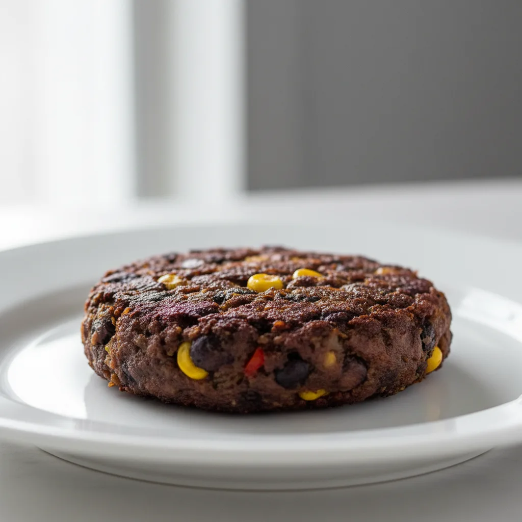 Black bean patty Black bean patty