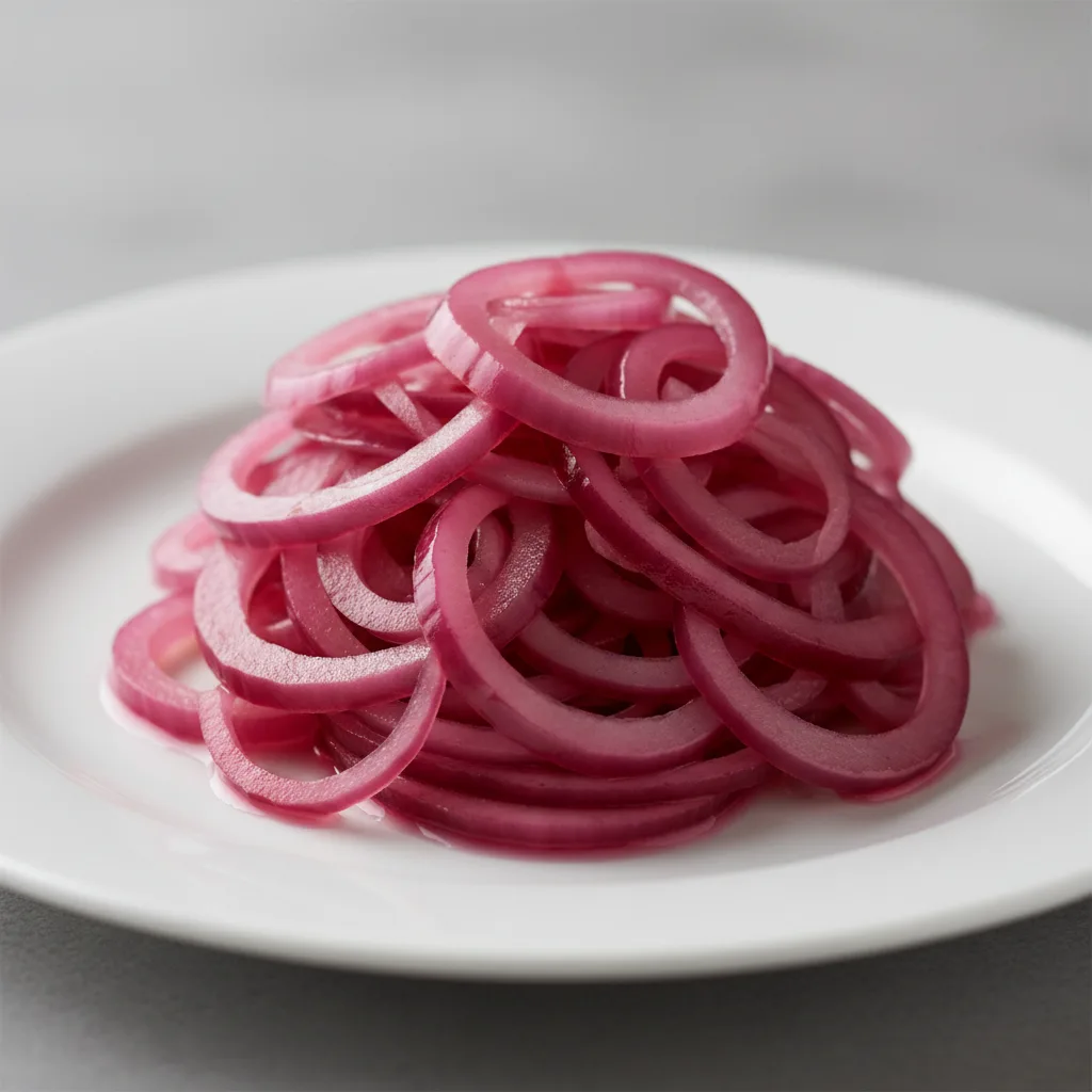 Juilienne Pickled Red Onions